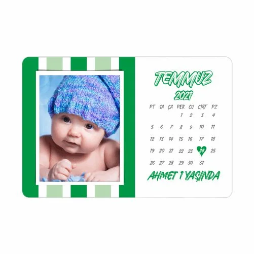 Takvim Tasarımlı Doğum Günü Magnet